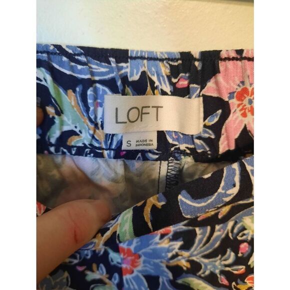 Ann Taylor LOFT Size S Floral Wide Leg Pants - Picture 2 of 4
